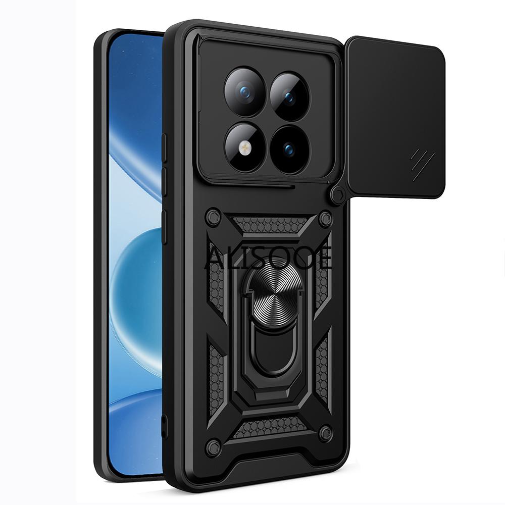 Чехол-слайдер для камеры для Xiaomi Redmi Note 15 Pro Plus Чехол для Redmi Note 15 Pro 5G Capa Подставка-кольцо Держатель Противоударная крышка