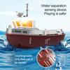 S820 RC Tugboat 1/72 Мини Лодка 2.4G Двойные Моторы Дистанционное Управление Корабль Электрическая Модель Водного Судна Игрушки Со Светодиодной Подарок Для Детей