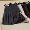 Женская шерстяная плиссированная юбка А-силуэта - Осень/Зима 2025 - Высокая талия, облегающий крой, Школьный стиль, Плотная короткая юбка JK