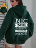 Polish language declaration Ladies Fashion Casual Sports Hoodie with Back Print  sweatshirt clothes hoodies winter clothes women