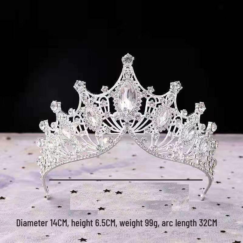 Свадебный комплект «Сказка»: Корона, ожерелье и серьги — идеально для свадьбы или дня рождения