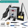 Xufengwang 8586 Dual Soldering Station: Digital Display, Adjustable Temperature for High-Power Phone Repair and Welding