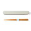 Takenaka Mayu Chopsticks and Chopstick Case Made In Matching Lunch Unisex Dishwasher Safe Set, GY, 18cm, Gray, Japan, Box, Design, (Chopsticks Only)