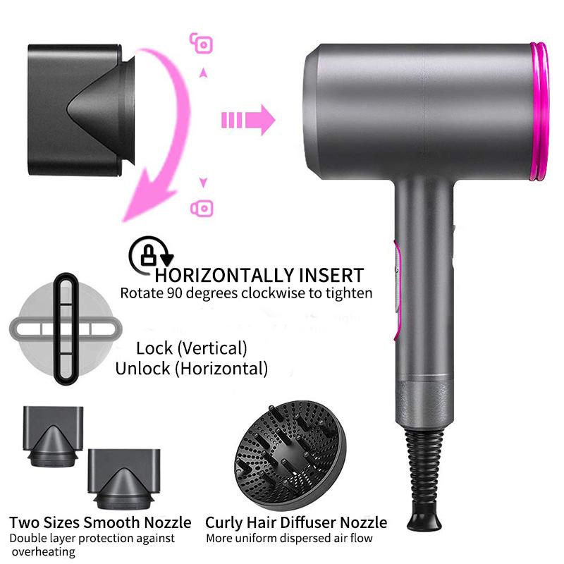 Фен для волос, бытовой фен, отрицательные ионы, высокая мощность, постоянная температура, фен