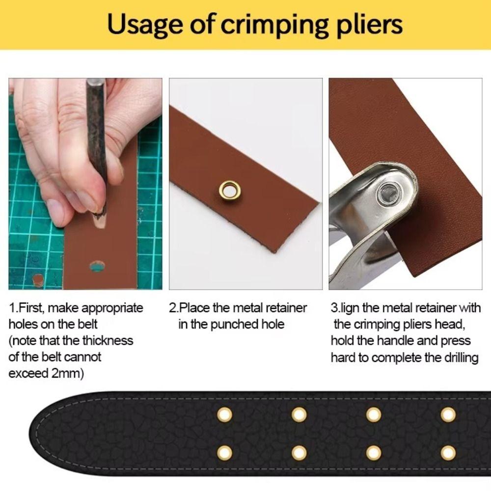 Металлические Металлические Плоскогубцы с Люверсами Пресс-Клещи НОВЫЙ Набор Плоскогубцев для Люверсов Для Кожи Ткани
