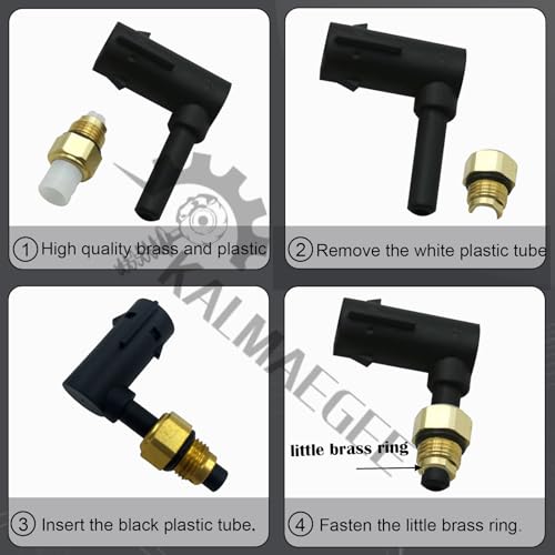 Suitable for Jeep Grand Cherokee air suspension air nozzle repair kit black and gold 68084809AA 68059905AD 2 pieces