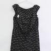 CHANEL [Excellent Condition] P44329V32715 CC Logos All-Over Print 100% Silk Sleeveless Top dress 38 blackUsed