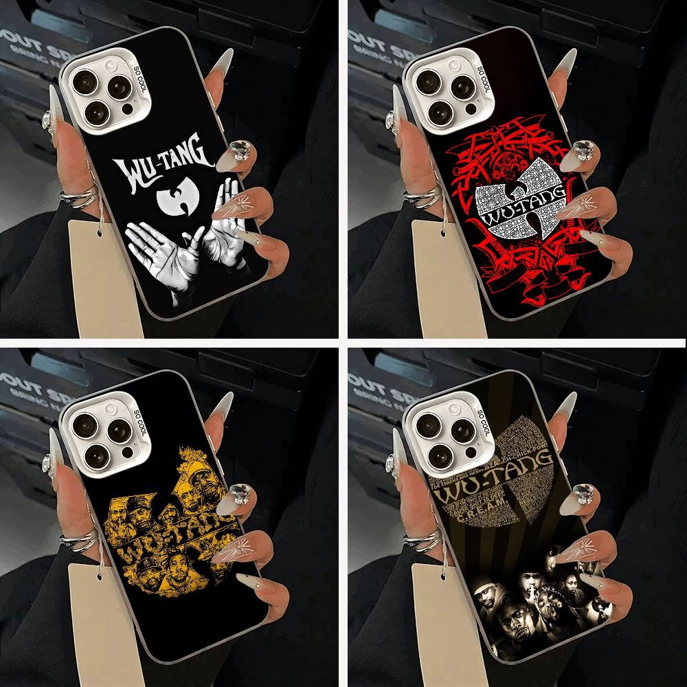 Чехол для телефона Wu-Wu-T-Tang -Clan для IPhone 17 Air 16 15 14 13 12 11 Pro Max Белый Серебристый Жесткая Крышка