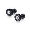 Street Retro Men's Roman Numerals Round Diamond Titanium Steel Ear Studs