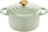 Tefal Cocotte Waterless Light and Easy To Use Despite Being Cast Compatible with IH Gas No Use of Harmful Substances Such As Air Cocotte Sage Green