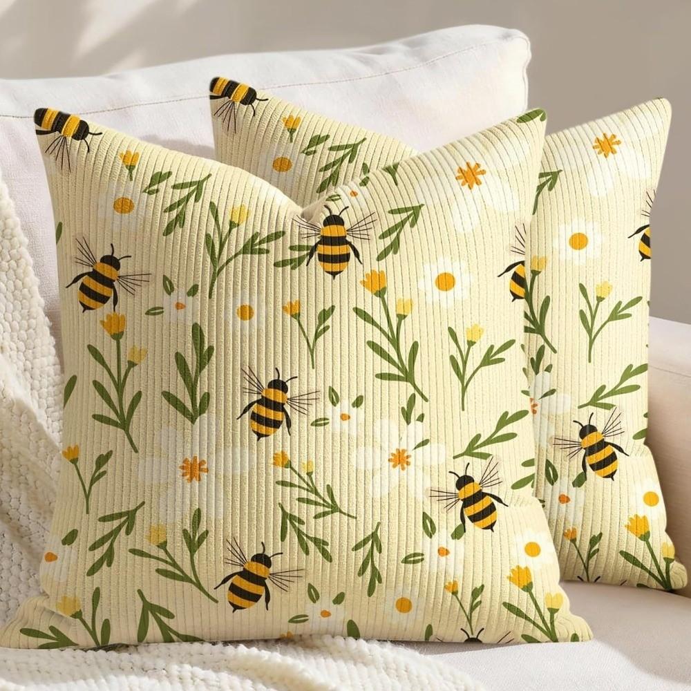 18x18in Throw Pillow Cover Floral Pattern Decorative Pillow Case New Cottage Pillowcase Home Decor