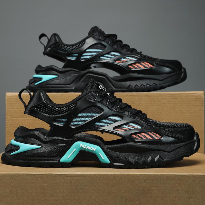 Мужские спортивные сандалии летние женские пляжные туфли белые школьные кроссовки для бега парная обувь дышащие большие размеры