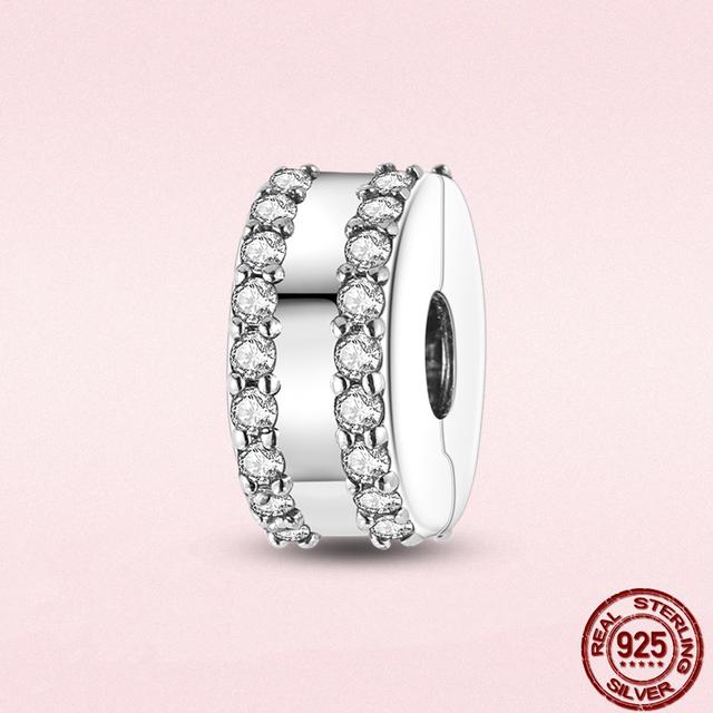 Круглые бусины в виде сердца из стерлингового серебра 925 пробы с изображением животных подходят для оригинального модного браслета-подвески DIY, модное серебро 925 пробы для изготовления ювелирных изделий