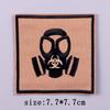 Warning Embroidery Patch Iron On Patches For Clothing Danger Prohibit Sign Embroidered Patches For Clothes Nuclear Marker Badges