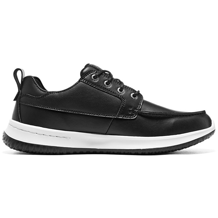 Skechers Delson 1.0 Двухслойная Коровья Кожа Износостойкие Нескользящие Низкие Повседневные Туфли Мужские кроссовки Черный 65869-BLK