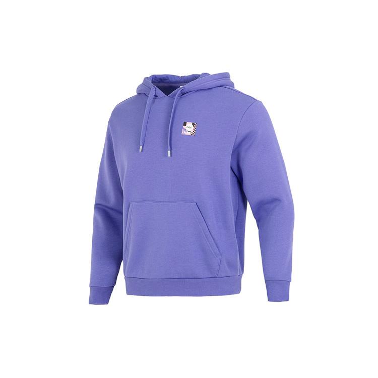 adidas Мужские толстовки Neo Фиолетовые с капюшоном Умеренные Обычные HN4723