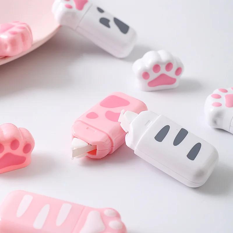 1 упаковка симпатичная корректирующая лента для девочек-кошек корректирующая лента кошачий коготь школьные принадлежности канцелярские школьные принадлежности