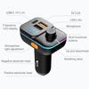 Bluetooth 5.3 Автомобильный FM-передатчик USB-флешка Type-C Быстрая зарядка Автомобильное зарядное устройство MP3-плеер Адаптер Aux Беспроводной автомобильный комплект Handsfree