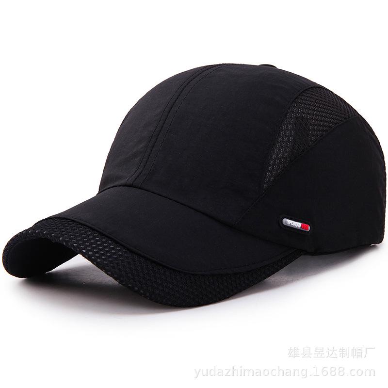 Summer outdoor sports quick-drying mesh baseball cap, Yuda men's cap, solid color hat