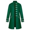 Men Button Fashion Steampunk Vintage Tailcoat Jacket Gothic Frock Uniform Coat