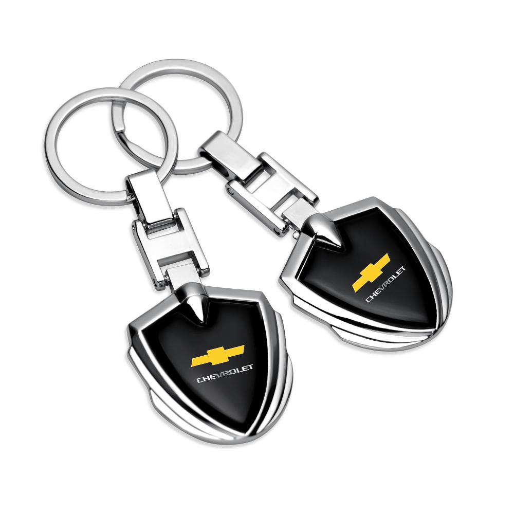1pcs Car shield Keychain Keyring for Chevrolet Cruze Captiva Sonic Spark Onix Aveo Orlando Sail Malibu Camaro Colorado Corsa