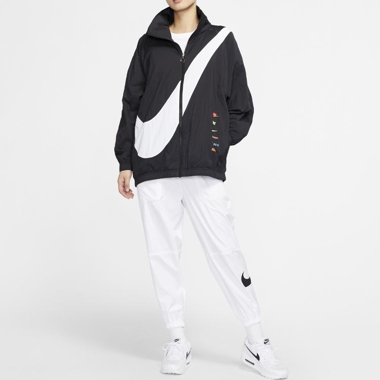 (WMNS) Nike Big Swoosh Jacket 'Black White' Women's DA0981-010