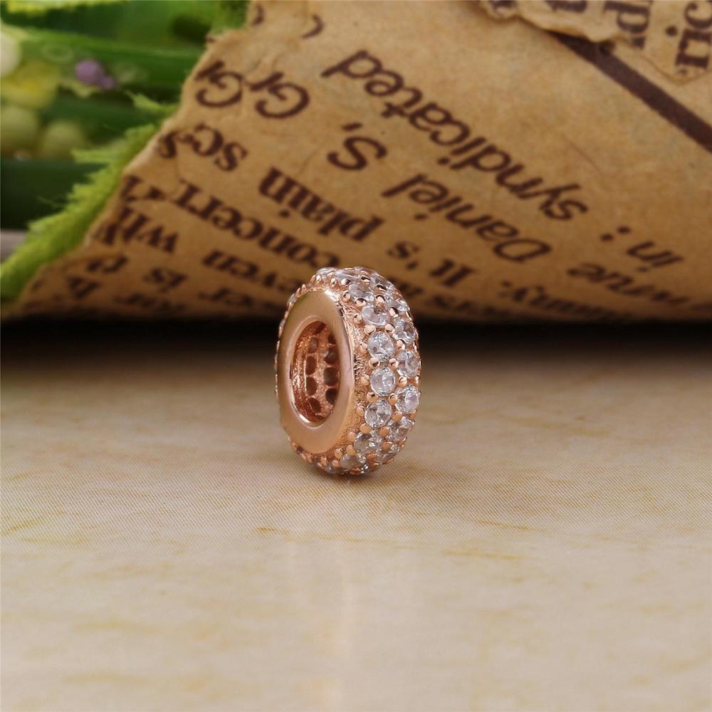 2023 New Rose Gold Flower Love Beads Fit Original Fasion Charms Silver 925 Bracelet Diy Women Jewelry Berloque