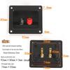 ABS Material Speaker Junction Box: 2-Position Wire Connection & Binding Post for DIY HIFI Audio Systems