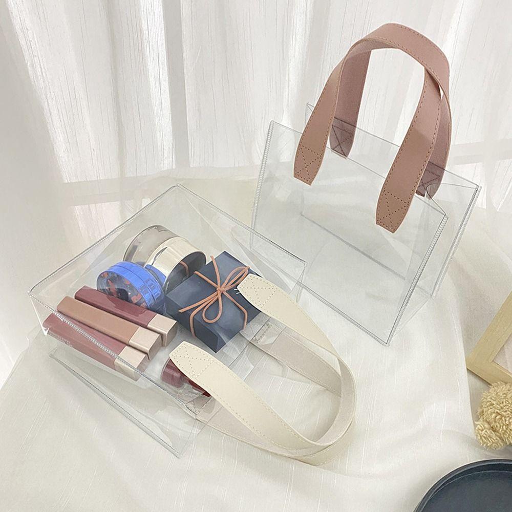 Сумки Сумки для хранения Свадебные подарочные сумки ПВХ Прозрачные сумки Сумки-тоут Женские косметички