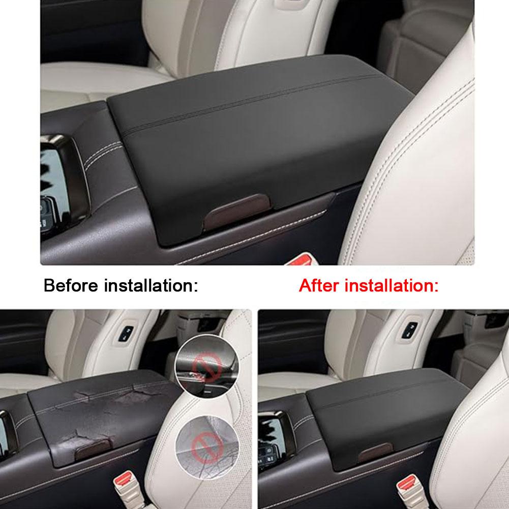 Для Toyota Alphard Vellfire 40 Series 2024 2024 Центральный подлокотник с защитой от царапин Защитная накладка на консольный ящик Чехол на подлокотник из кожи U8R1