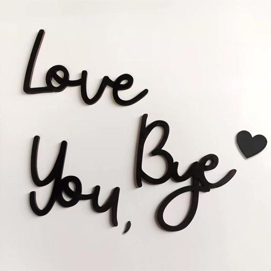 Love You Bye Wooden Sign Wall Decoration Sign Family Entryway Decor Above Door
