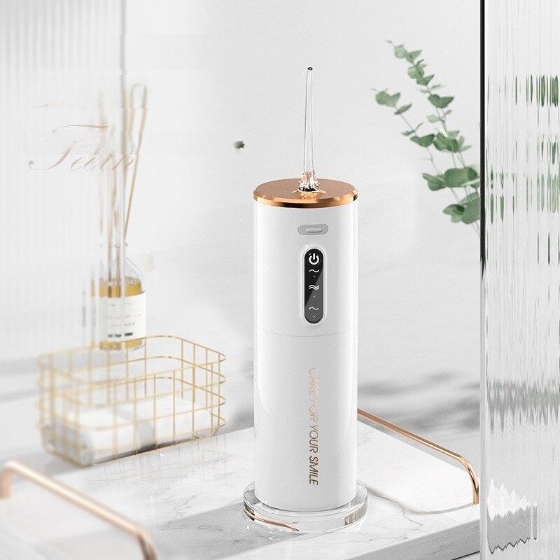 1 шт. портативный USB перезаряжаемый ирригатор для полости рта с водяной нитью 280 мл электрическое устройство для чистки зубов 3 режима водонепроницаемый ирригатор