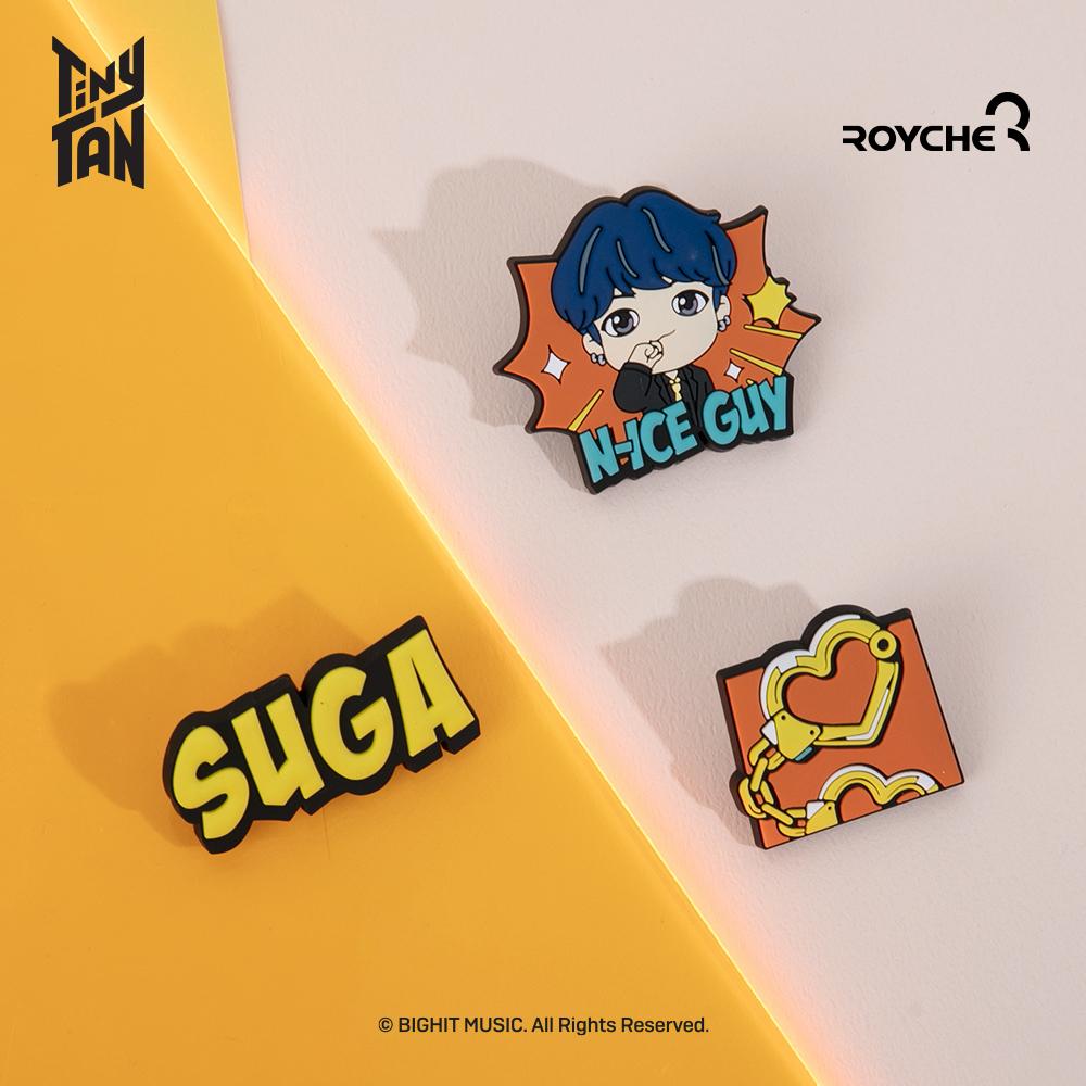 BTS (Бантан Бойз) Резиновая булавка с маслом TinyTAN, официальный, оригинальный, аутентичный, K-POP, айдол