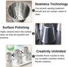 Russian Piping Tips Set, 8 Pieces Cake Decorating Tips Baking Supplies, 7 Flower Frosting Nozzles Icing Tips and 1 Three-hole Couplers for Cake