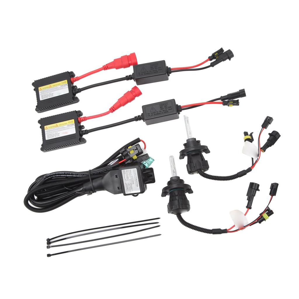 Комплект ксеноновых ламп HID DC12V 55 Вт Высокая яркость Долгий срок службы Мягкий свет Энергосбережение Для разъема H13 Автомобильные фары 6000K