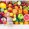 3d обои Клубника Апельсин Фрукты Фотообои Обои для дома Улучшение обоев