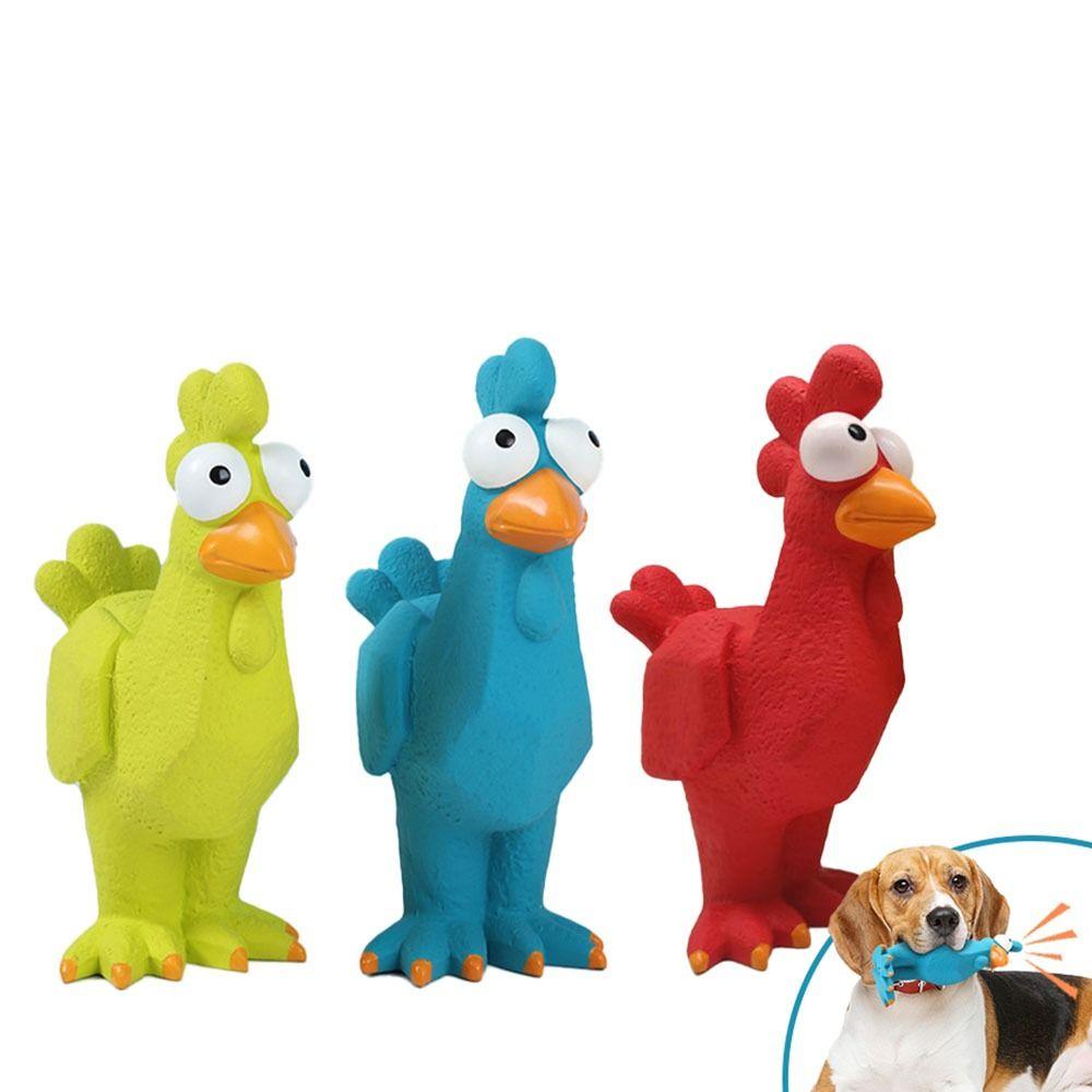 Chewing Resistant Latex Screaming Chicken Simulation Pet Squeeze Sound Toy Medium and Large Dog