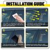 4Pcs Glossy Black Door Trim Pillar Post For 2015- Chevy Colorado GMC Canyon