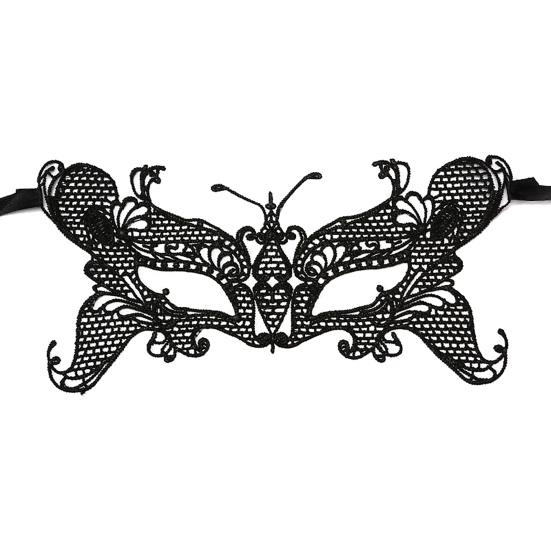 Черная кружевная маска Сексуальная полая маска на половину лица Дышащая маска для вечеринки Венецианская