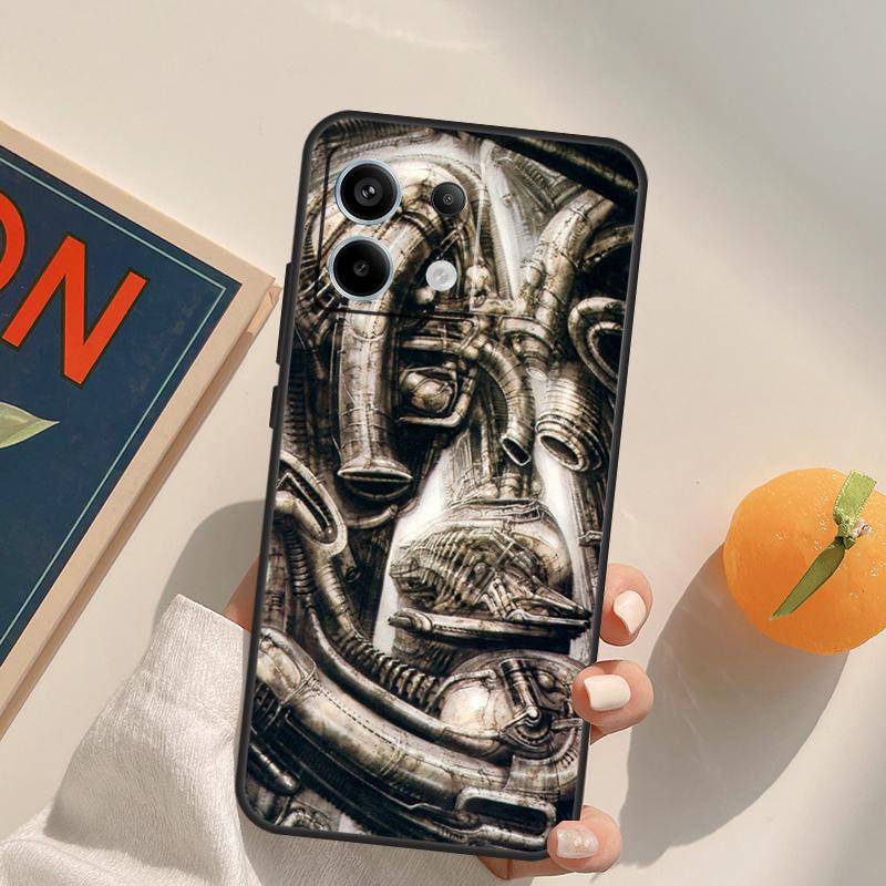 Чехол Hr Giger Li II для Xiaomi Redmi Note 13 Pro 9 10 11 12 14 Pro 10S 11S 12S Redmi 14C 13C 10C 12C