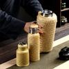 ZISIZ Термокружка дорожная из бамбука ручной работы