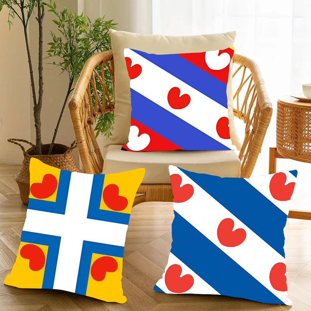 Nation Netherlands Friesland Pillow Case Applicable Space For Guest Rooms Interiors Cars Office House Decoration