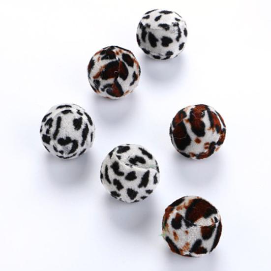 Puntos 5 шт. кошка котенок забавная зебровая полоска леопардовый мяч играть игрушка-тизер интерактивный питомец