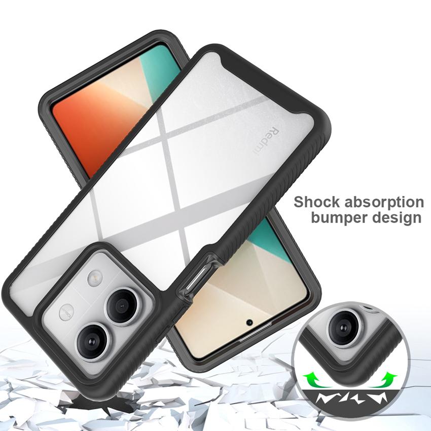 360 Degree Full Coverage Case for Xiaomi Redmi Note 13 Pro 5G Funda Clear Anti-Yellow Transparent Shell With Screen Protector Shockproof Phone Cover