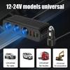 12 В/24 В автомобильный прикуриватель 120 Вт автомобильное зарядное устройство PD QC USB быстрая зарядка адаптер питания зарядное устройство 4-гнездо 3.1A многофункциональное зарядное устройство
