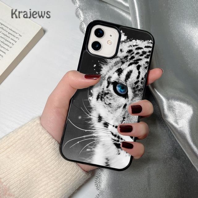 Krajews Animal tiger soft Phone Case Cover For iPhone 17 Air 16 15 14 plus 12 13 pro max coque Shell Fundas