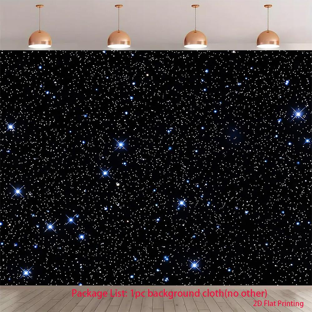 2D plane 1 piece of bright constellation starry sky theme pattern suitable for indoor and outdoor decoration and celebrations