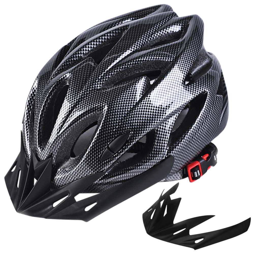 Lightweight Bicycle Helmet with Visor In-mold Mountain Road Bike Cycling Helmet Outdoor Sport