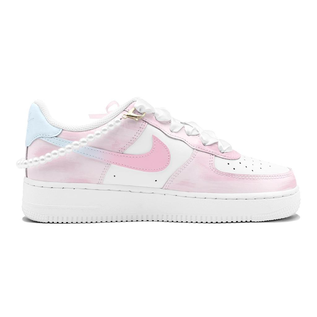 Nike Air Force 1 Air Force 1, Couple's, Romantic Favor, Galaxy Sweet Dream, Heart, Pearl, Bowknot, Sweet And Cute DH2920-111(TeamS3-S-BOX)