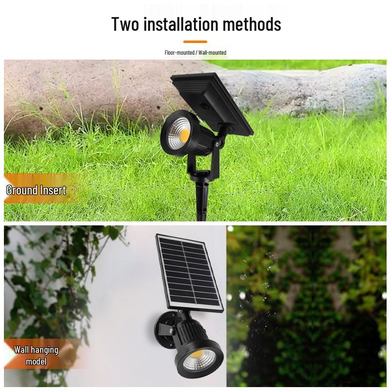 Waterproof Outdoor Solar LED Spotlights for Landscapes and Courtyards